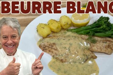 How to Make a Beurre Blanc (Butter Sauce) | Chef Jean-Pierre