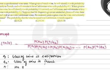 Mr. Dupont is a professional wine taster. When given a French wine,...