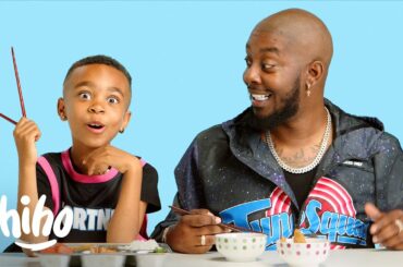 Kids Try Cafeteria Food from Around The World | Kids Try | HiHo Kids