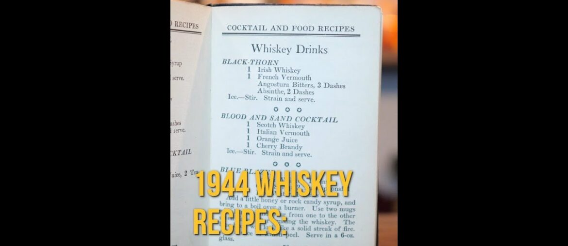 Black-Thorn Recipe From 1944?! #shorts