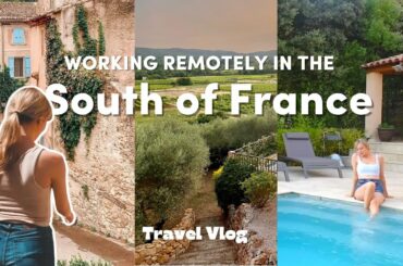 Working Remotely On Vacation IN THE SOUTH OF FRANCE! | Thrift Haul, Fairy Cave, Wine Tasting pt. 1