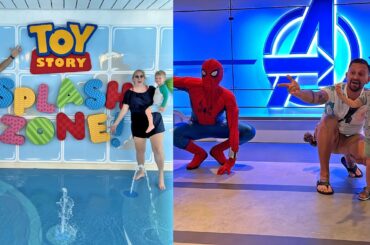 Our Disney Wish Cruise Day 2! | It's Pirate Night, Toy Story Splash Pad Fun & So Much Food!