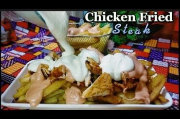 Chicken Fried Steak with Gravy & French Fries easy recipe