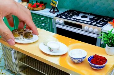 Miniature salt-roasted crab according to Theodore French's recipe | Fried crab with salt | Mini food