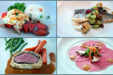 Celebrity Cruises Dinner Food & Menus from Main Dining Room (4K)