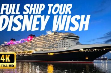 DISNEY WISH FULL SHIP TOUR AND WALKTHROUGH IN 4K!