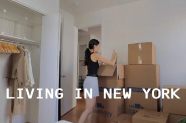 Moving into my New York apartment, settling in, cleaning & organizing | vlog