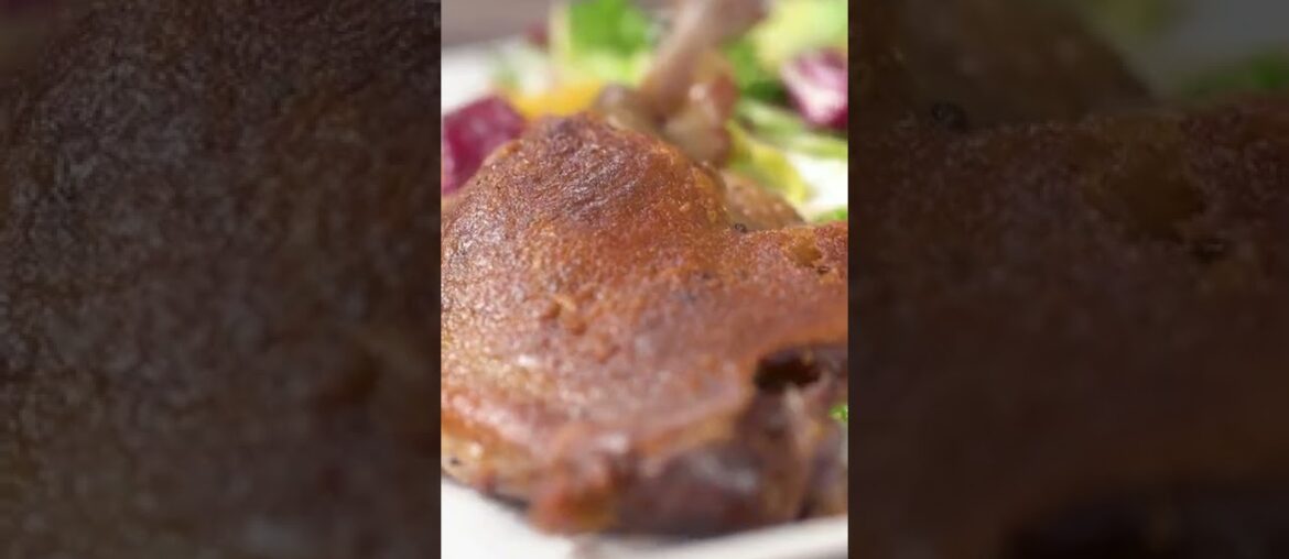 Homemade Duck Confit with Fresh Salad #shorts Homemade Duck Confit with Fresh Salad #shorts