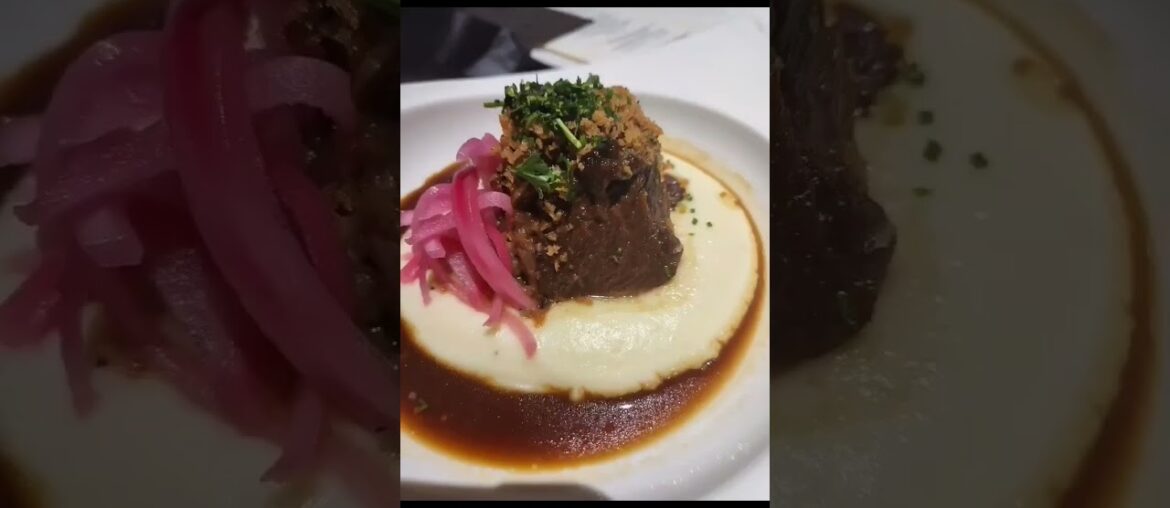 Had a great time at The FINE DINING FRENCH RESTAURANT LeRoux! The phone eats first!  #shorts