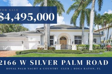 Tour a $4.495M 5 Bedroom home in Royal Palm Yacht & Country Club!