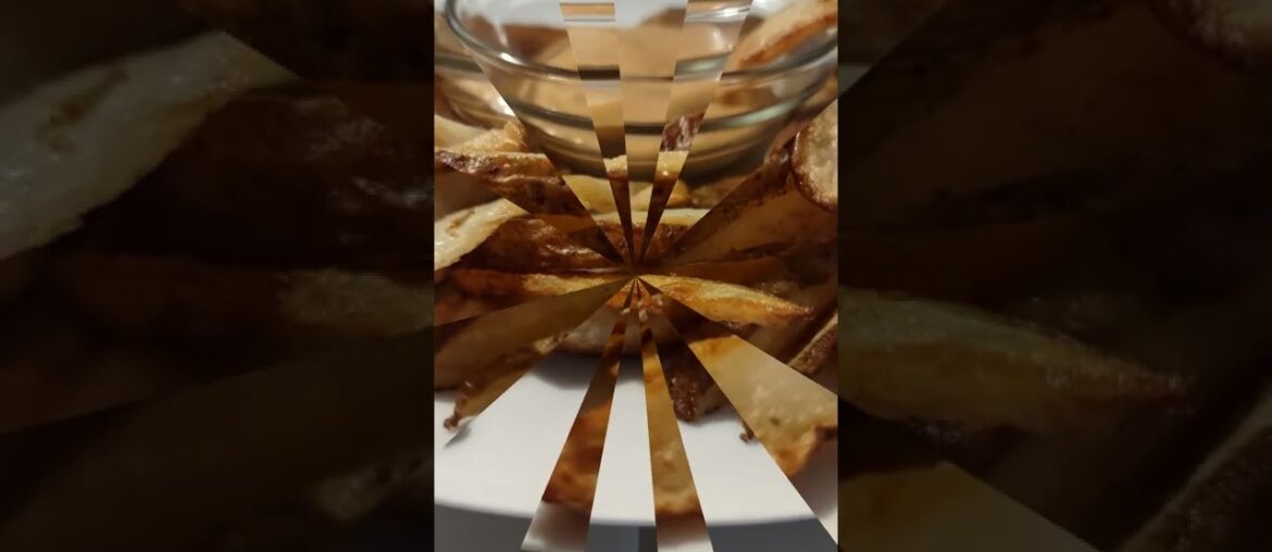 french fries wedges crispy air fryer recipe in description they are good side of yum-yum sauce