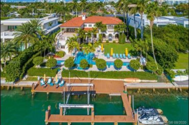 Awesome waterfront Miami mansion, video tour