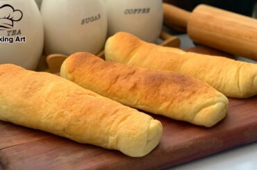 Baguette(French bread) recipe.tasty and amazing bread.Be sure to make it(subtitle)