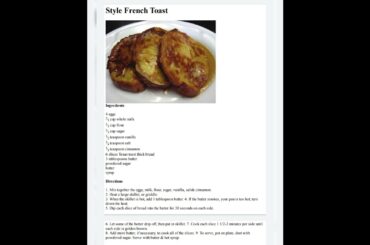 #Style #French Toast recipes
