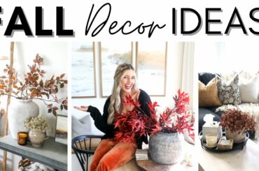 FALL DECORATE WITH ME 2022 || FALL DECOR IDEAS || AUTUMN HOME DECOR INSPIRATION || STYLING TIPS