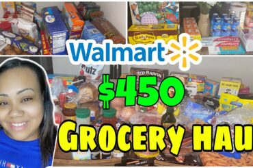 WALMART GROCERY HAUL $450 | MASSIVE GROCERY HAUL USING WALMART DELIVERY | FAMILY OF 6