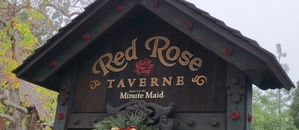 2021 Disneyland Red Rose Taverne Dining Experience - Beauty and the Beast