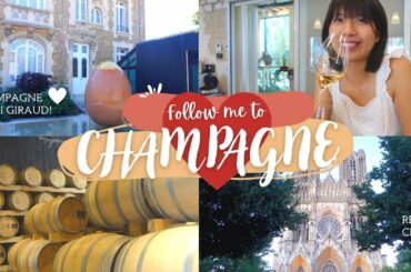 FOLLOW ME TO CHAMPAGNE | Reims, Henri Giraud cellar tour, Wine bar