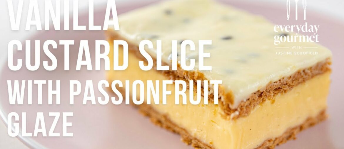 Vanilla Custard Slice with Passionfruit Glaze | EG12 Ep52