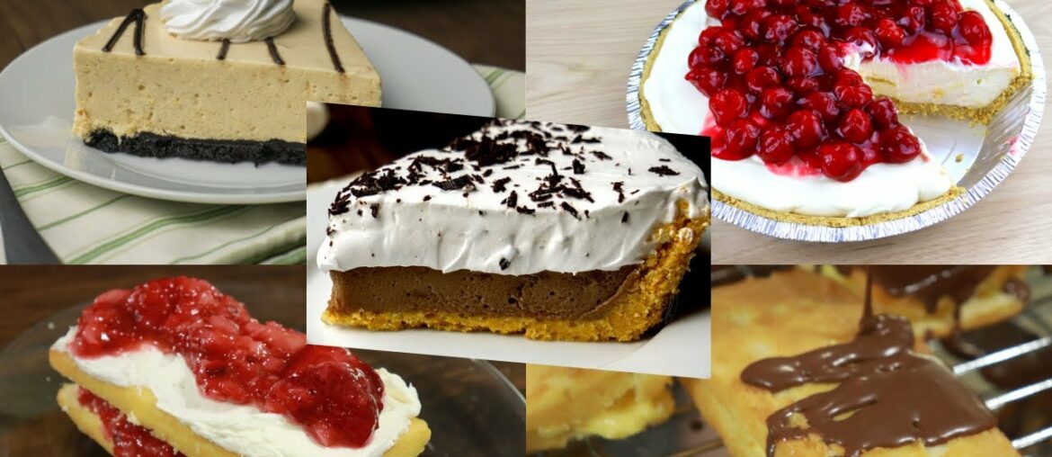 5 Easy No Bake Desserts – 10 minutes Few Ingredients! 5 Easy No Bake Desserts - 10 minutes Few Ingredients!