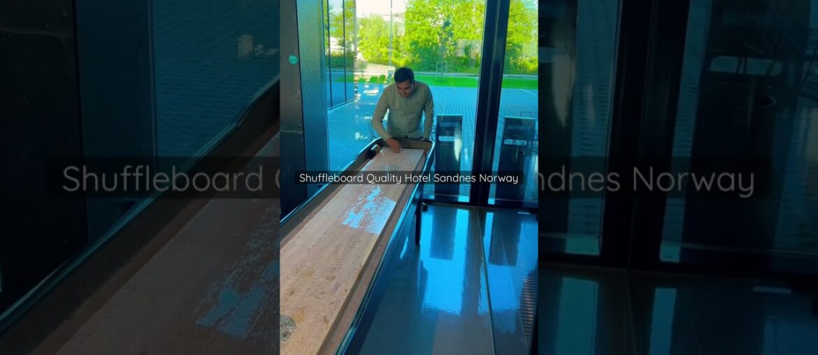 Shuffleboard Game – Hotel Quality Inn Pond – Sandnes Norway Shuffleboard Game - Hotel Quality Inn Pond - Sandnes Norway