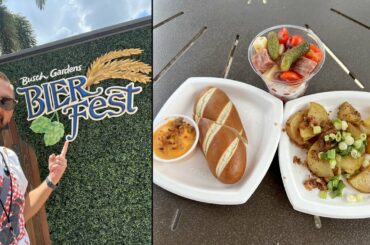 Trying Delicious Food At Bierfest At Busch Gardens Tampa Bay & A Howl O Scream Halloween Update!