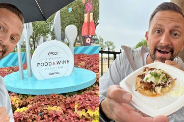 Fun Rainy Disney Day Trying New Foods At EPCOT's Food & Wine Festival 2022! | Food, Rides & More!