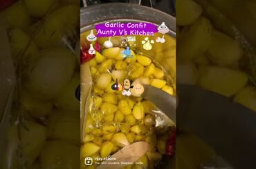 Garlic Confit & Infused Garlic Oil  #Recipe in description #garlic #confit #French #frenchcuisine