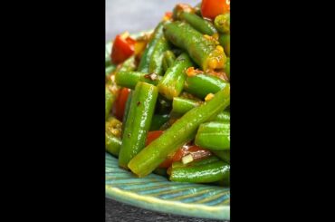 French beans with tomato sauce ||veg beans recipe #shorts
