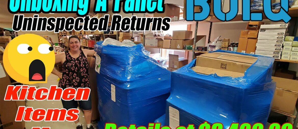 Unboxing a Bulq.com Pallet of Uninspected returns that Retails at $3,400.00 Kitchen items and more Unboxing a Bulq.com Pallet of Uninspected returns that Retails at $3,400.00 Kitchen items and more