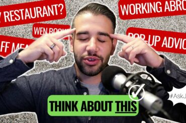 My Restaurant Plans, Jobs Abroad, Tips for Pop-Ups, Go-To Staff Meals