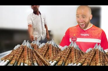 Giant PERSIAN RESTAURANT in Yazd! Best Iranian KEBABS and Gheymeh Stew in Iran!