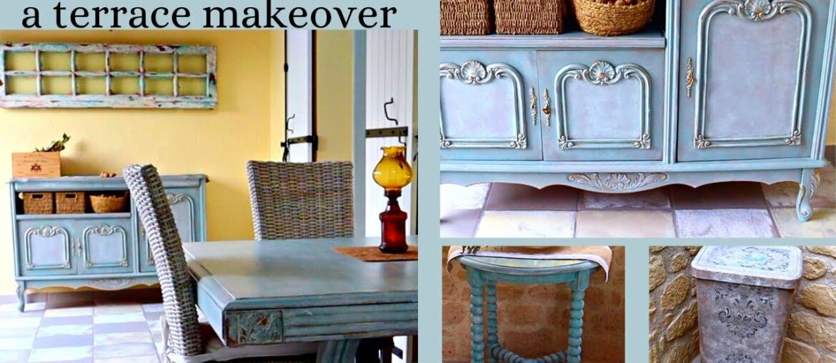 Terrace Makeover. Chalk Painting Furniture. Terrace Makeover. Chalk Painting Furniture.
