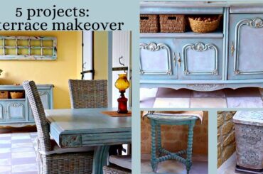 Terrace Makeover. Chalk Painting Furniture.