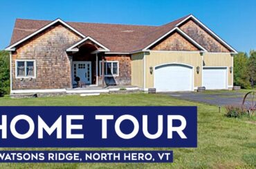 Vermont Home Tour: Cedar Shingled Hillside Contemporary Home for Sale in North Hero, Vermont
