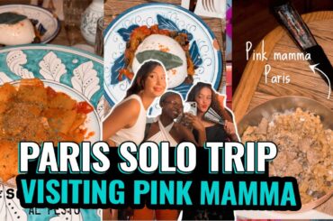 Paris Solo Vlog | Visiting Pink Mamma Restaurant | Wonderful Day