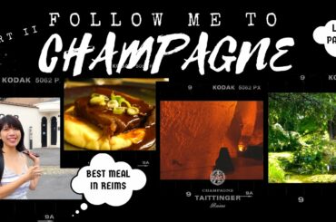 FOLLOW ME TO CHAMPAGNE (PART II)  | Champagne Taittinger, best meal in Reims, Reims city tour