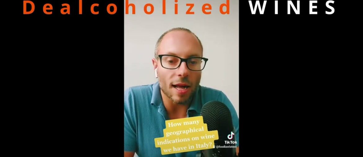 Italian wine sector, GIs and dealcoholized wines