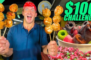 $100 Jakarta Street Food Challenge!! Indonesia's Heart Attack Foods!!