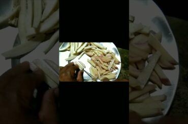 aalo aur kele ke french fries|Simple Recipe #shorts #food #recipe #frenchfries #frenchfriesrecipe