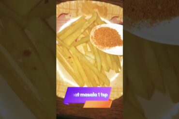 French Fries Recipe without oil|How to make fries in Airfryer | Instant fries recipe #shorts