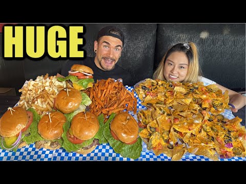 UNDEFEATED 14LB CHEESEBURGER, NACHO & FRIES CHALLENGE | Huge Pub Food Challenge UNDEFEATED 14LB CHEESEBURGER, NACHO & FRIES CHALLENGE | Huge Pub Food Challenge