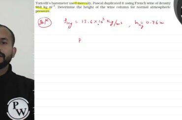 Toricelli's barometer used mercury. Pascal duplicated it using Fren...