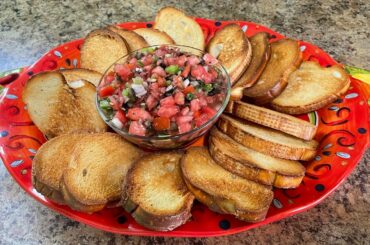 Appetizers. Homemade Bruschetta. Simply!!! Easy!!! Delicious!!!