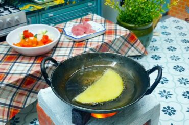 Step by Step Mini Stir fried Tuna and Vegetables Served with French Fries Recipe / Food Cooking