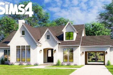 FRENCH COUNTRY HOUSE ~ Curb Appeal Recreation: Sims 4 Speed Build (No CC)