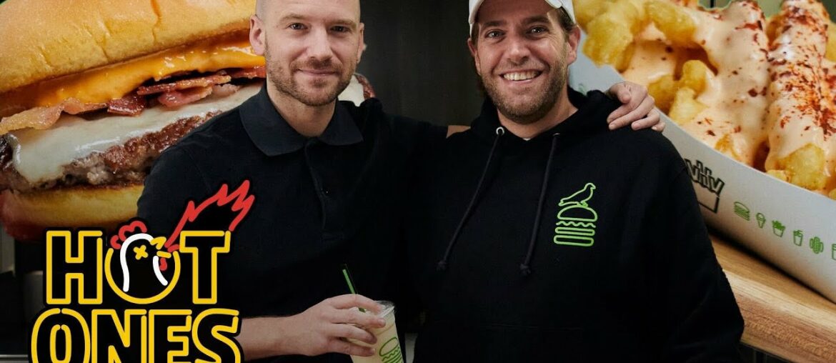 Sean Evans Taste-Tests the New Hot Ones x Shake Shack Menu | Hot Ones