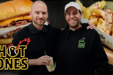 Sean Evans Taste-Tests the New Hot Ones x Shake Shack Menu | Hot Ones