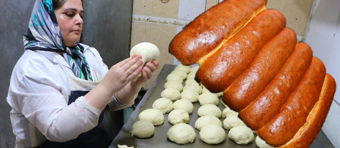 Baking French Bread|Woman Baker Bakes Delicious Soft Bread With Great Skill Baking French Bread|Woman Baker Bakes Delicious Soft Bread With Great Skill