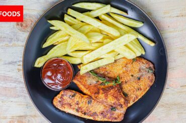 Easy Fish and Chips Recipe | French Fries and Chips Recipe | Potato Recipes | Infoods